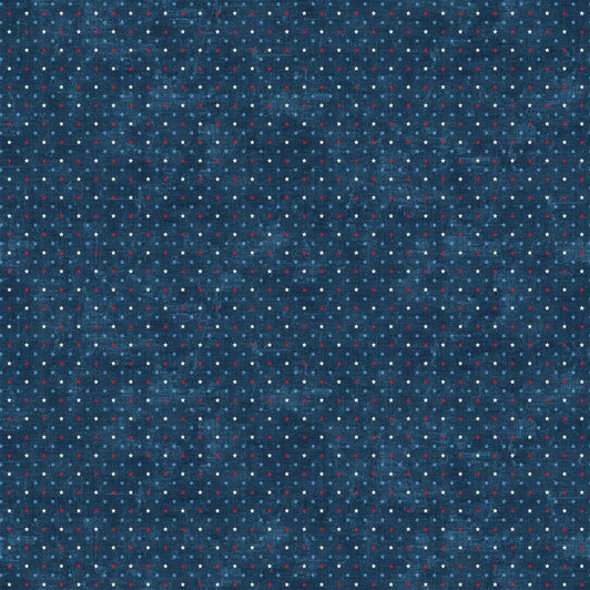 Northcott - American Heartland - Multi Star, Navy