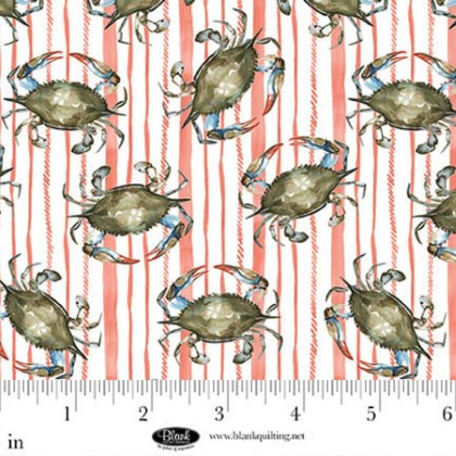 Blank Quilting - Seaside Boil - Crabs, Gray