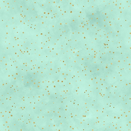 Wilmington Prints - Peony Blossoms - Glitter Dots, Teal
