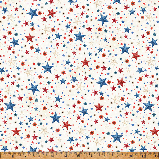 Hoffman California - Red Truck Roadtrip - Patriotic Stars, Ivory