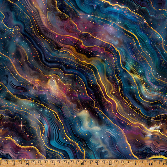 Hoffman California - Midnight Flora - Swirly Texture, Celestials