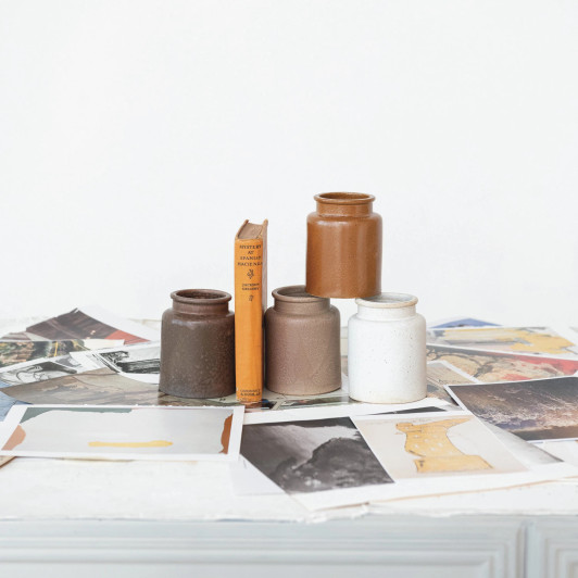 Vintage Reproduction Mustard Crock (4 Colors)