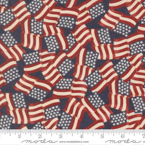 Moda - America 250 Years - Waving Flags, Loyalty Blue