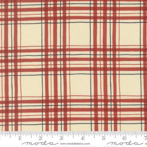 Moda - America 250 Years - Patriotic Plaid, Parchment Red