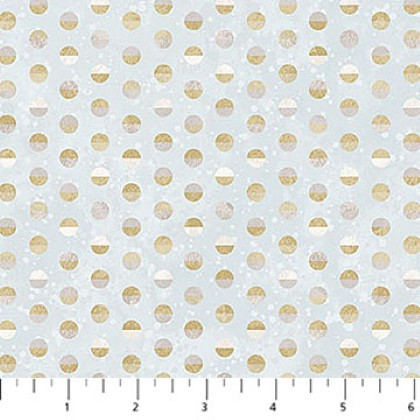 Northcott - Two By Two - Dots, Pale Blue