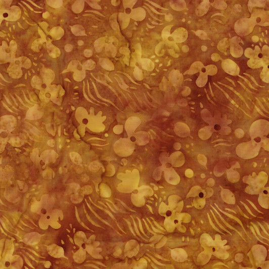 Lumin Fabrics - Bloom Grove - Floral Drift, Brown Cinnamon