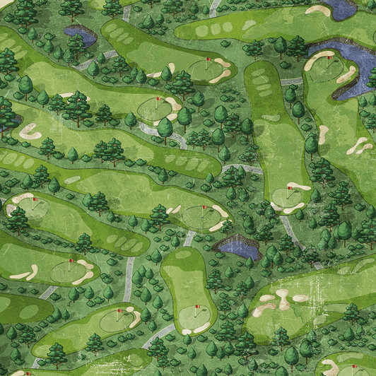 Clothworks - Tee Time! - Golf Course, Multi