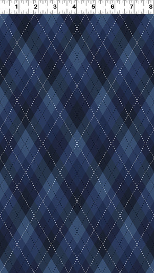 Clothworks - Tee Time! - Argyle, Navy