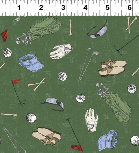 Clothworks - Tee Time! - Golf Gear, Forest