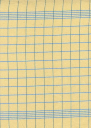 Moda - Summer Solstice Toweling - 18" Hemmed Edge - Checks, Canary