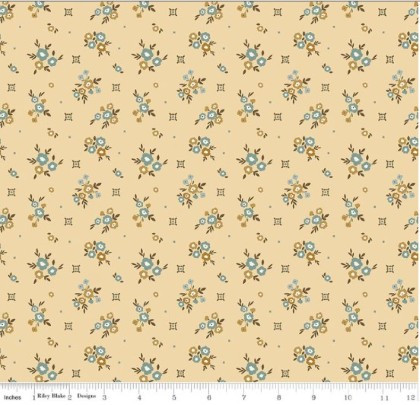 Riley Blake - Renew - Floral, Yellow