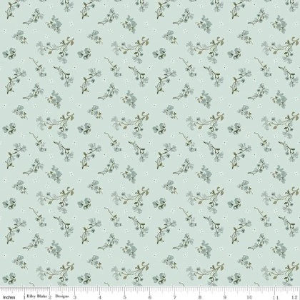 Riley Blake - Renew - Sweet Pea, Bleached Denim