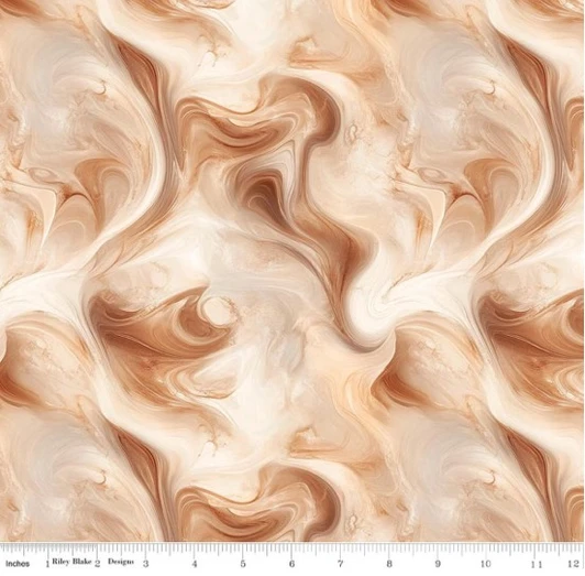 Riley Blake - Coffee Time - Swirl, Cinnamon