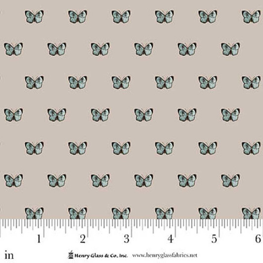 Henry Glass - Whimsical Woods - Small Butterflies, Beige