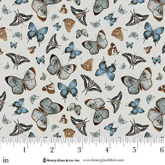 Henry Glass - Whimsical Woods - Tossed Butterflies, Multi