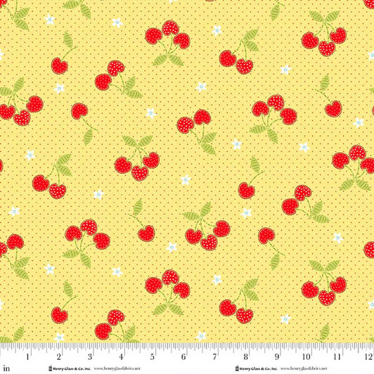 Henry Glass - Jubilee - All Cherries, Yellow