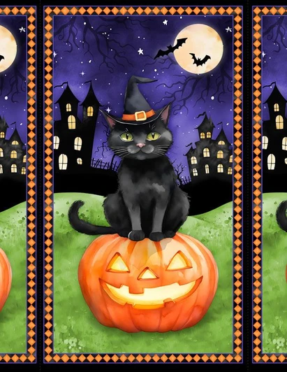 Wilmington Prints - Spooky Tails - 24" Panel, Multi