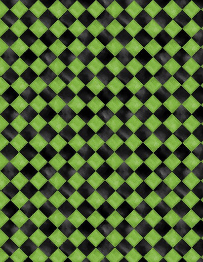 Wilmington Prints - Spooky Tails - Diamond Texture, Green