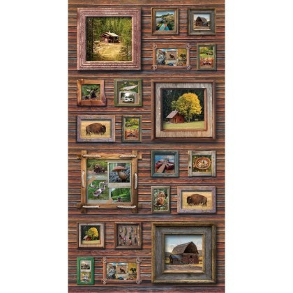 Michael Miller - The Great Outdoors - 24" Gallery Wall, Brown