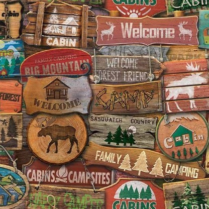 Michael Miller - The Great Outdoors - Welcome to Our Cabin, Multi