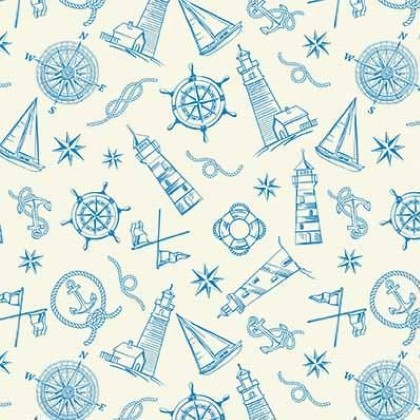 Michael Miller - Starlit Towers - Tower Reflection, Cream