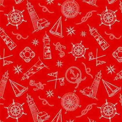 Michael Miller - Starlit Towers - Tower Reflection, Red