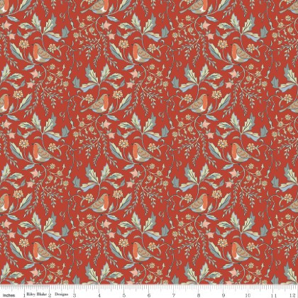 Riley Blake - Ambleside - Main Print, Burnt Orange