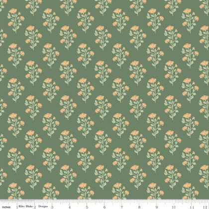 Riley Blake - Ambleside - Flower Stems, Green