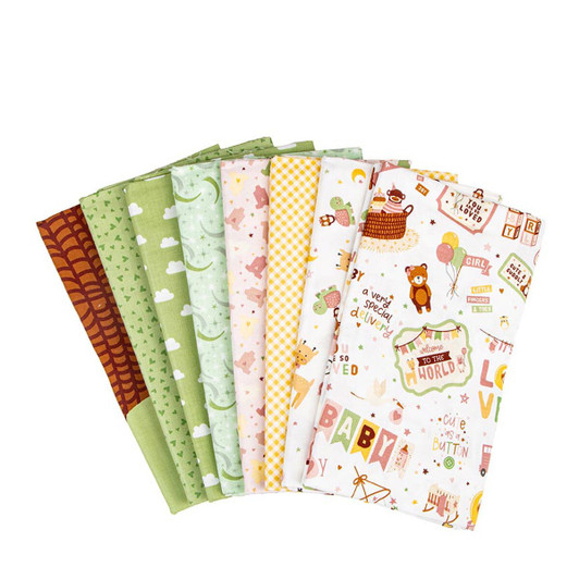 Riley Blake - 1 Yard Bundle includes 7 Yards & 1 Panel - Baby Girl