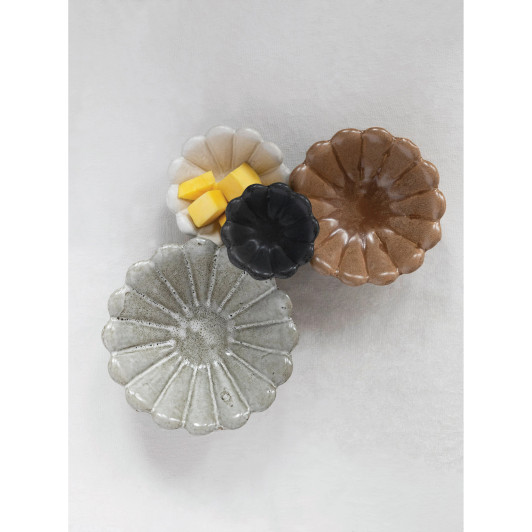 Stoneware Flower Bowls