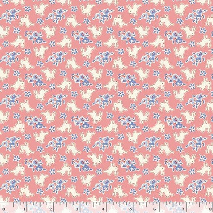Marcus Fabrics - Aunt Grace Rock My Baby - Bunny, Pink