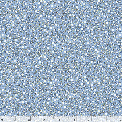 Marcus Fabrics - Aunt Grace Rock My Baby - Dandelion, Blue