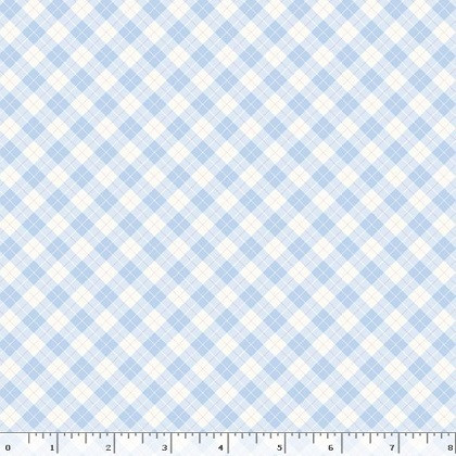Marcus Fabrics - Aunt Grace Rock My Baby - Plaid, Blue