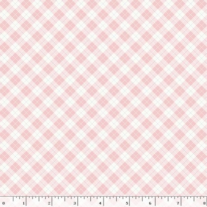 Marcus Fabrics - Aunt Grace Rock My Baby - Plaid, Pink