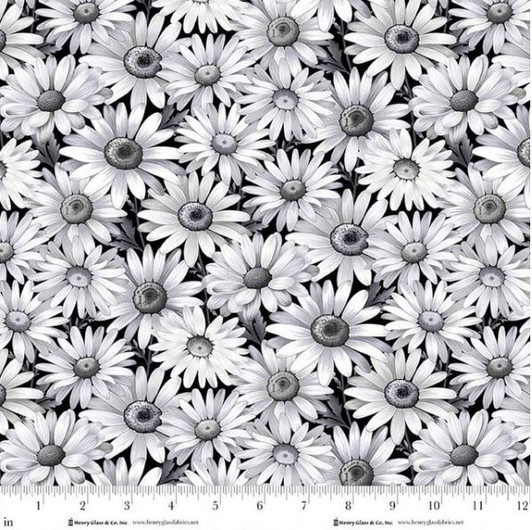 Henry Glass - Scarlet's Treasure - Daisies, Black