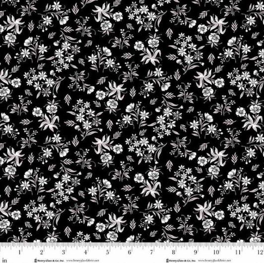 Henry Glass - Scarlet's Treasure - Nosegays, Black