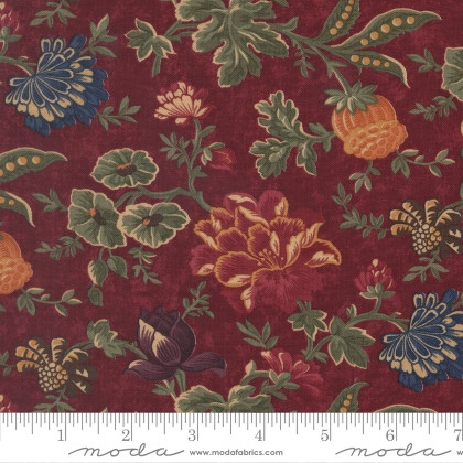 Moda - Quail Run - Meadowland Florals, Brick