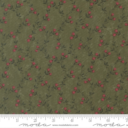 Moda - Quail Run - Creeping Vine Florals, Grass