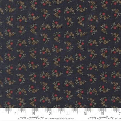 Moda - Quail Run - Blooms and Berries, Indigo