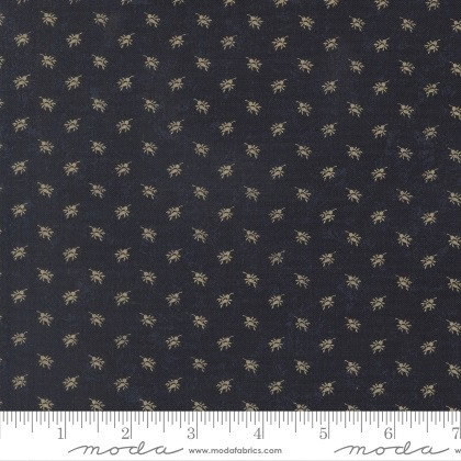 Moda - Quail Run - Seed Wheat Blenders, Indigo