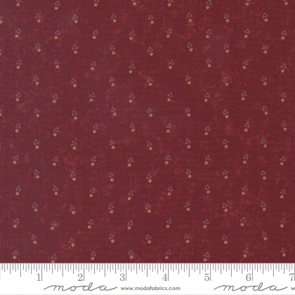 Moda - Quail Run - Triangle Dot Blenders, Brick