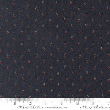 Moda - Quail Run - Triangle Dot Blenders, Indigo
