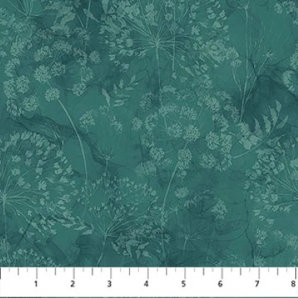 Northcott - Whisper - Flower Blender, Teal