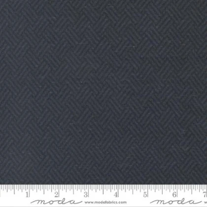 Moda - 108" Prairie Gatherings Flannel - Basket Weave, Navy