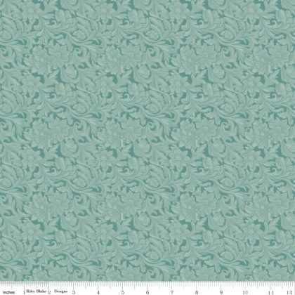 Riley Blake - Cowgirl - Leather, Blue