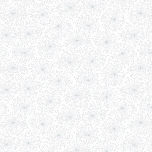 Henry Glass - Quilter's Flour - Dandelion Wisps, White on White
