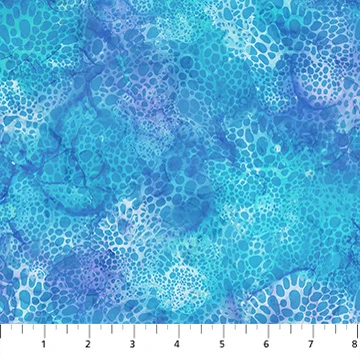 Northcott - Coral Reef - Bubbles, Blue
