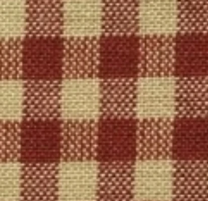 Dunroven House - Homespun Checks & Plaids - Small Square Check, Red/Tea Dye