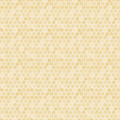 Lumin Fabrics - Sweet Honey Bee - Honeycomb, Yellow