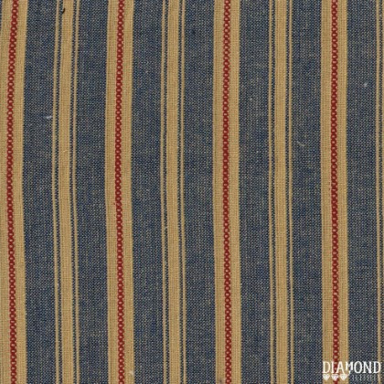 Diamond Textiles - Americana Vintage Stripe Homespun - Tea Dye Red Dobby